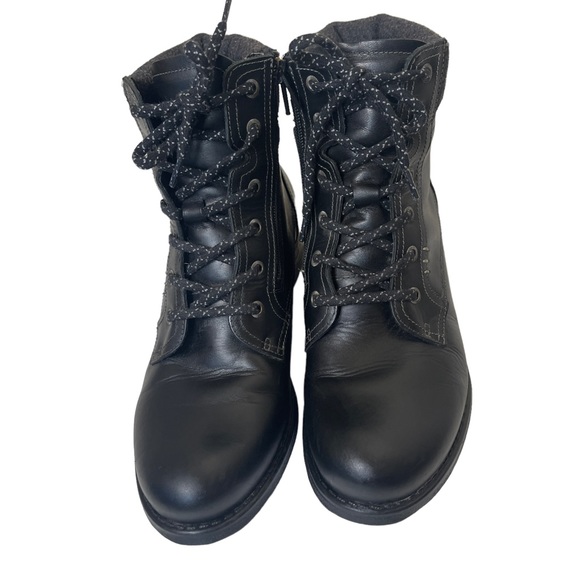 Taos CutieWomen’s Black Leather Hiking Gorpcore Size 8.5 - Picture 2 of 12